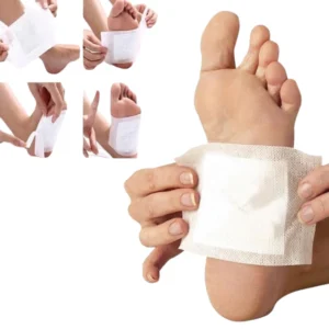 Detox Foot Pads with Ginger & Salt – 10pcs (White, Free Size)