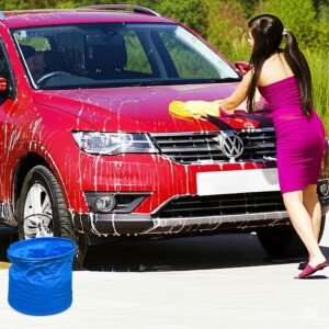 Folding Portable Bucket with Handle – Multi-functional (1 Pc / Mix Color)